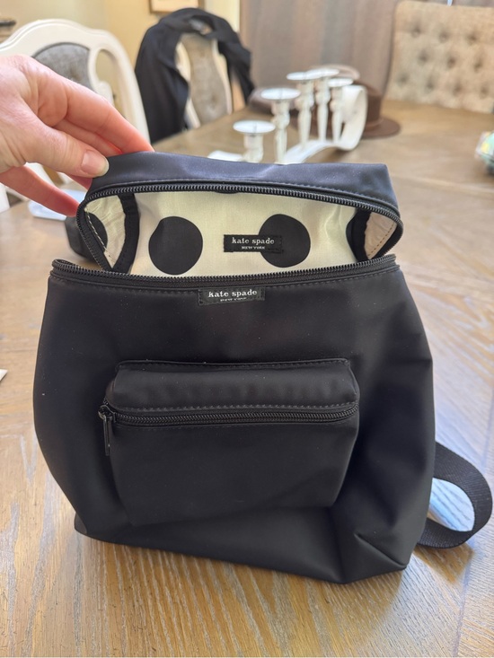 90’s Kate Spade Black Nylon Mini Backpack main image 6